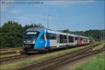 br-5022 5022.045 'S-Bahn-Steiermark Desiro' konnte zusammen mit 5022.037 bei der Durchfahrt durch den Bf. Messendorf bei Raaba als R 4721 am 18.07.2010 aufgenommen werden.