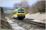 br-5047 5047 501 als R7717 erklimmt am 06.04.2010 auf der Fahrt nach Sopron die Steigung zwischen Marz-Rohrbach und Loipersbach-Schattendorf.