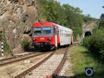 br-5047 5047 012 9 bei der Einfahrt in den Bahnhof Stein/Mautern auf der DUB ( Donauuferbahn) zwischen Krems an der Donau und Mauthausen.Fahrtrichtung Stromaufw�rts.