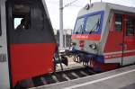br-5047 5047 006-1,gerade in St.P�lten angekommen, wird auf 5047 045-9 angedockt um dann als Regionalzug 5047 045-9 nach Krems an der Donau weiterzufahren.Gleis 7 am 26.7.2010.