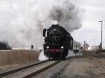 Durchfahrt am 07.03.2010 in Lindenberg/Mark auf dem Weg nach Frankfurt/Oder ...