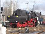Lokumlauf der BR 52 in K�nigs Wusterhausen am 07.03.2010 bei ...