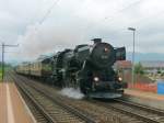 VVT - Dampflok 52 221 unterwegs mit Extrazug zum Dampfloktreffen ...