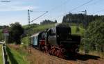 V100 1041 und 52 7596 (Schluss) mit dem DLr 93077 ...