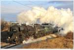 br-52 52.4984 & 1010.10 mit dem SDZ R 16061 von Wien/Meidling nach M�rzzuschlag. M�dling, 3.1.2010.