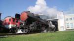 br-52 52.100 kurz nach ihren ersten Metern aus eigener Kraft. Strasshof 17.04.2010