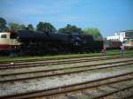 die frisch aufgearbeitet 52.100. Heizhaus Strasshof am 25.4.10  ...