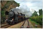 br-52 52.7612 mit SDZ R19630 von M�dling nach Spitz/Donau; hier in Krems-Stein, 19.6.2010.