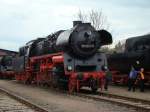 58 3047 in BW Leipzig Plagwitz, Dampfloktreffen am 27.03.2010.  ...