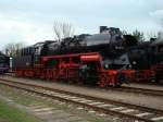 58 3047 in BW Leipzig Plagwitz, Dampflokfest 27.03.2010.  ...