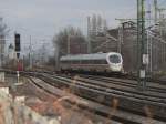 Der ICE-TD kurz hinter dem Betriebsbahnhof Rummelsburg. 7.3.2010  ...