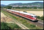 br-608-historisch-db-vt-08 Der Weltmeisterzug von 1954 konnte am 16.7.2006 bei Gro�sachsen-Heddesheim fotografiert werden.