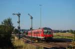 br-610-pendolino 610 010 am 06.07.2010 als RE 3505 in Vilseck. Die Formsignale werden in der Nach vom 31.07 zum 01.08 durch die in Hintergrund schon aufgestellten KS-Signale ersetzt.