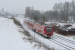 611 044 und 611 020 als IRE-Sprinter von Ulm Hbf ...