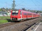 Der RE 3205 Triberg - Ulm am 22/05/10.  ...