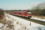 Nachschu� eines 612 kurz vor dem Bahnhof Oberweimar auf den ...