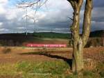 Auch ein 612 fuhr durch den Sp�therbst am 26.11.2009 als ...