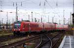 br-612-regioswinger-dbag Zwei Triebz�ge der BR 612 rangieren am 28.11.09 �ber das Gleisvorfeld des Leipziger Hbf.