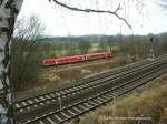 Bei Fattigau kommt ein 612er aus Bamberg herein und rolltert ...