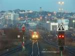 Morgens kurz nach 7 Uhr am 7.12.2009. Der 612615 hat ...