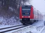 612-602 mit RE G�ttingen - Zwickau, Ausfahrt Schm�lln/Th�r.  ...