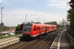 br-612-regioswinger-dbag Als RE3642 nach Gera durchf�hrt 612 633/133 am 27.04.2009 den Hp Grobau.