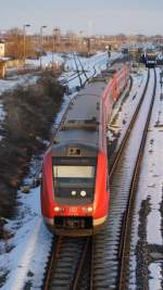 br-612-regioswinger-dbag BR 612 am 20.02.2010 in Halberstadt nach Hannover 