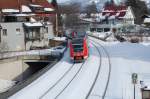 br-612-regioswinger-dbag Kurz vor dem Bahnhof Immenstadt konnte der in Kempten beheimatete 612 088 am 20.2.2010 auf seinem Weg nach Lindau aufgenommen werden.
