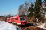RE3645 nach Regensburg bei Ausf. aus dem Bf P�llwitz. (612 ...