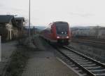 Hier 612 510 als RE4 nach Halle(Saale) Hbf., bei der ...
