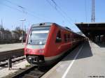 BR 612 091-9 am 17.4.2010 in Ulm Hbf.  ...