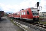 Einfahrt in Wernigerode am 19.06.10: 612 017 auf der Fahrt ...