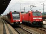 612 653 setzt sich in Lichtenfels am 24.07.10 von Gleis ...