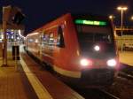 612-120 steht am 3.11.10 als RE 3341 nach Mainz Hbf ...