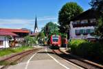 612 581 von Sonthofen nach Oberstorf bei der Einfahrt in ...