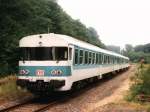 br-624--634-db-vt-23--24- Dreiwagenzug mit 624 676-3 als RB 7617 Dortmund-Gronau bei Legden am 17-07-97. Bild und scan: Date Jan de Vries.
