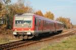 br-628-----928--629 628 652 als RE11 f�hrt hier aus Hagenow nach Schwerin. 30.10.2009 