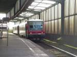 Einsteigen und dabei sein..dieser Triebwagen steht abfahrbereit von Duisburg HbF ...