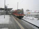 br-628-----928--629 Hier 928 631 als RE5800 von Bad Belzig nach Szczecin Glowny, bei der Einfahrt am 23.12.2009 in Angerm�nde.