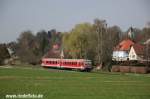 Regionalbahn auf der Strecke Dachau-Altom�nster (April 2009)  ...