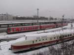 BR 628 beim Umsetzen aus der Abstellgruppe in Berlin Lichtenberg ...