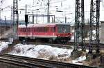 628 684 kommt als Leerfahrt aus Richtung Greifswald nach Stralsund ...