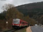 628 490-5 als RB 12844 (Trier Hbf-Gerolstein) bei Usch 3.4.10 ...