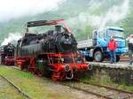 Dampflok 64 518 beim Kohle Beladen in Interlaken Ost ...