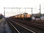 Vier Dieselloks (6471 + 6417 + 6460 + 6444) mit ...