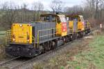 Die 6466 und 6474 von Railion NL bei der Ausfahrt ...