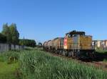 6414 mit einem G�terzug in Delfzijl Hafen am 4-6-2010.  ...