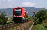Am 18. August 2009 rollt der Haltinger 641 018 als ...
