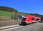 br-641 DB 641 020 als RB 29885 nach Katzh�tte, im Bf Rottenbach; 18.04.2010