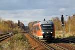 br-642-desiro-db 642 034 nach G�rlitz am 5.11.2009 bei der Einfahrt in Arnsdorf.